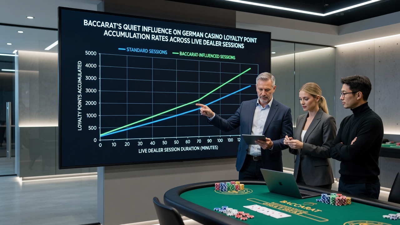 Diagramm zur Treuepunkt-Akkumulation in Live-Baccarat-Sessions