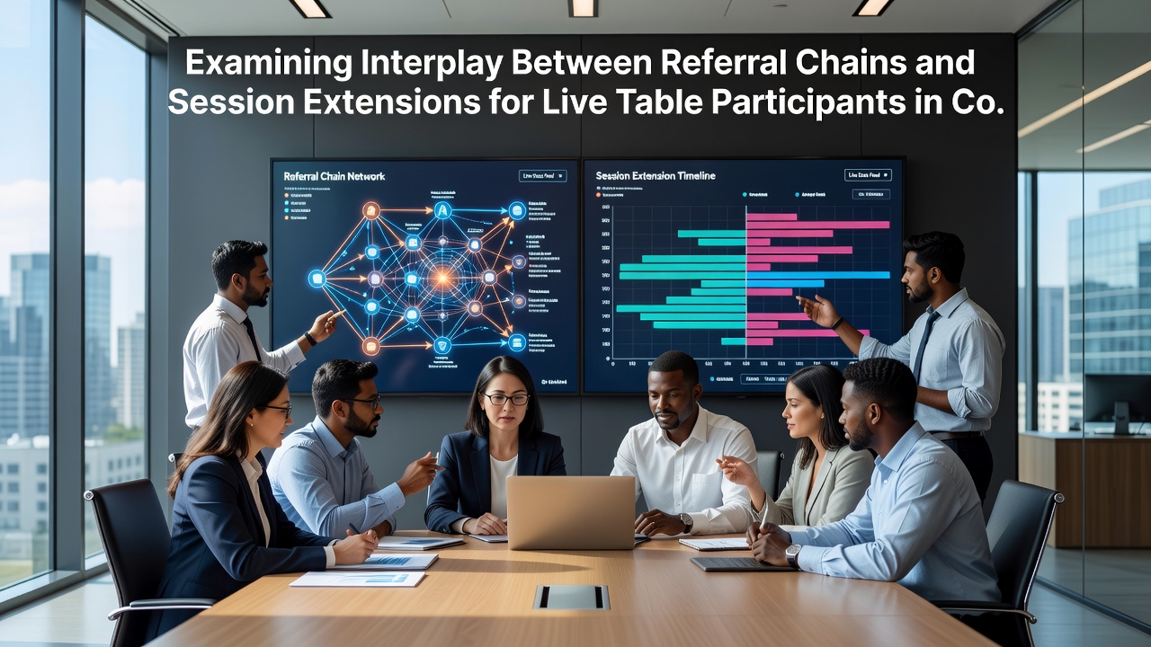 Visualisierung der Verknüpfung zwischen Referral-Programmen und verlängerten Live-Sessions unter Compliance-Vorgaben