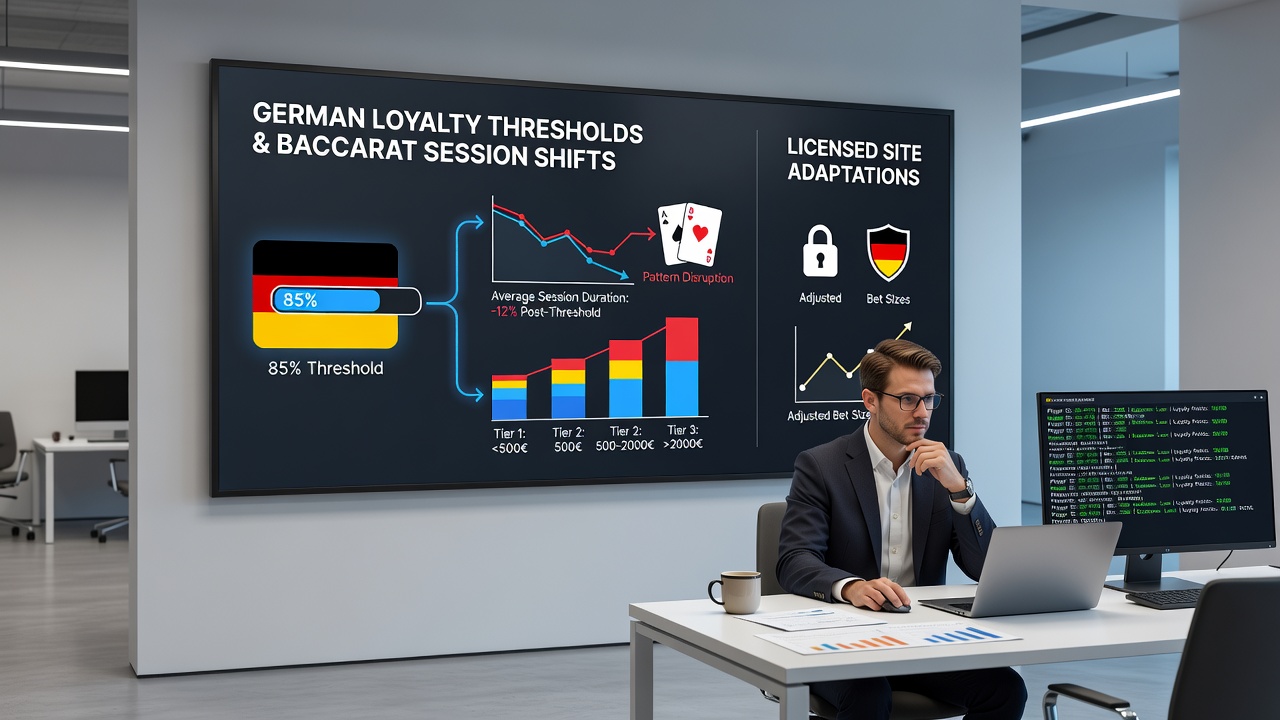 Darstellung von Sitzungsmustern und Treuepunkte-Akkumulation in Baccarat