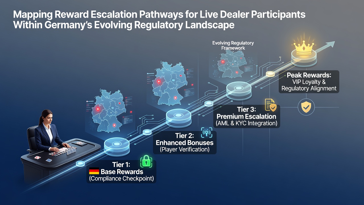 Visualisierung regulatorischer Rahmenbedingungen und Belohnungsstrukturen für Live-Dealer in Deutschland