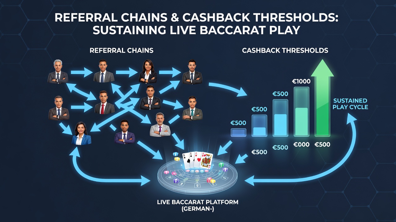 Darstellung von Cashback-Schwellenwerten und Referral-Aktivitäten in deutschen Live-Casinos